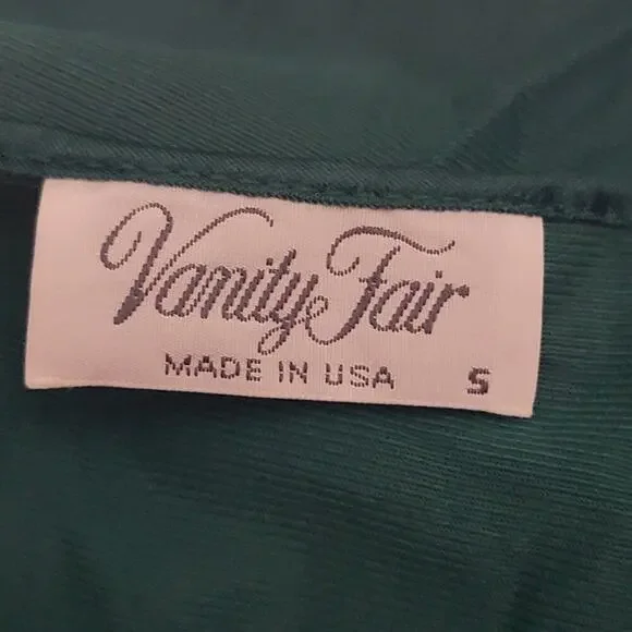 Vintage Emerald Green Lingerie Nightgown - Picture 6 of 7